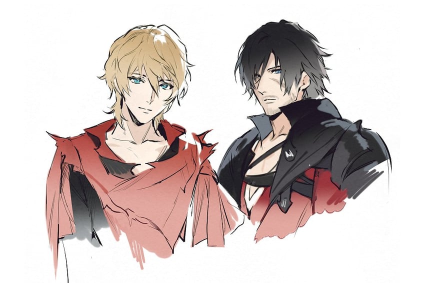 clive rosfield and joshua rosfield (final fantasy and 1 more) drawn by arashiko_falcom