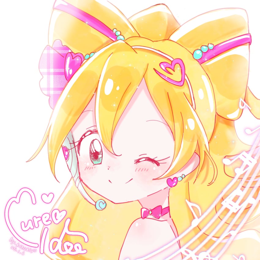 sakura uta and cure idol (precure and 1 more) drawn by kitakiyo