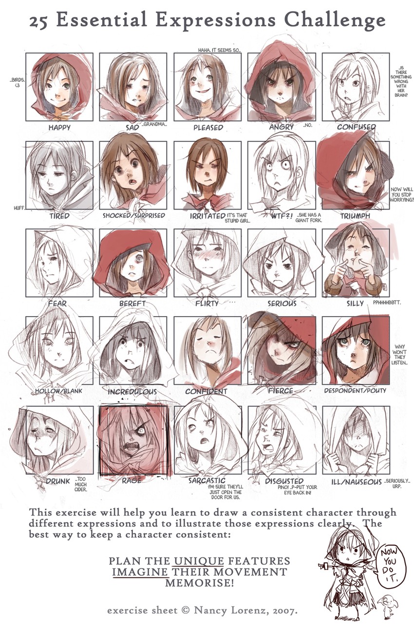 little red riding hood and red (original and 2 more) drawn by shaun_healey