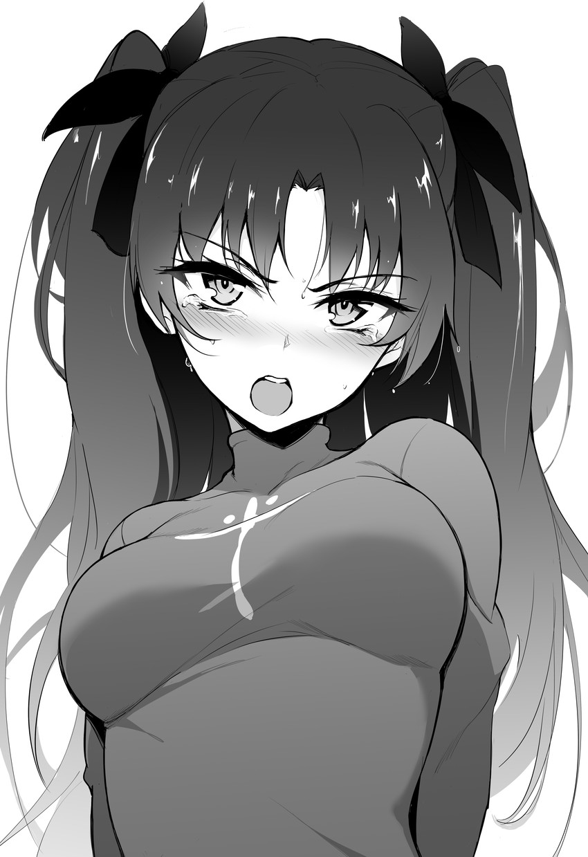 tohsaka rin (fate and 2 more) drawn by kyokucho