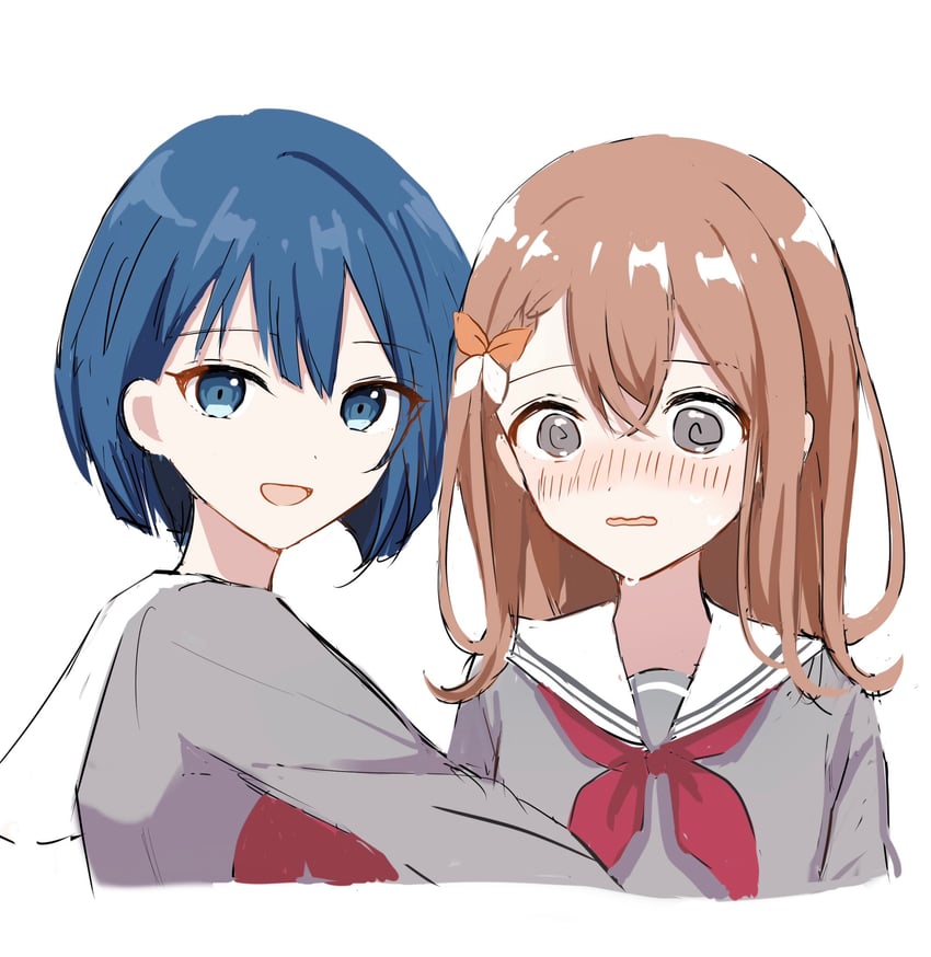 hanasato minori and kiritani haruka (project sekai) drawn by kapu_pjs