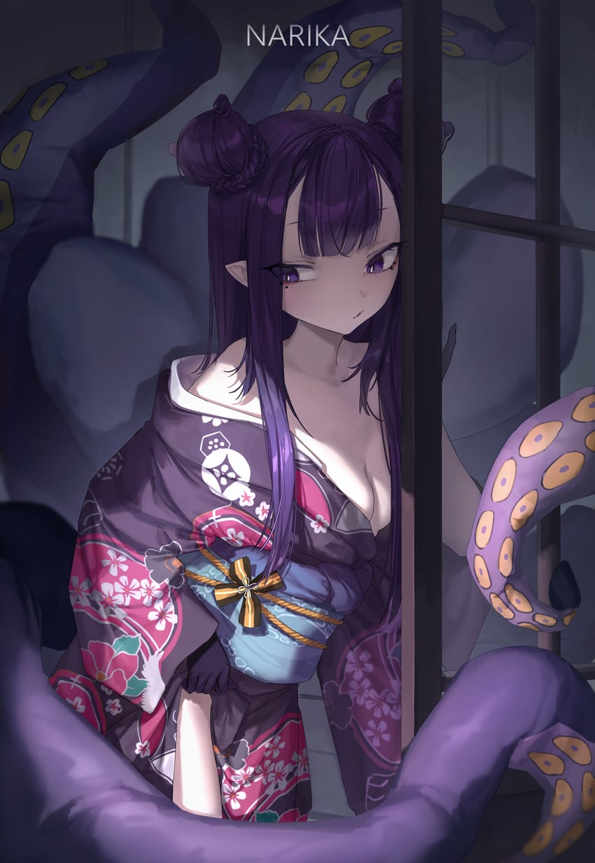 ninomae ina'nis (hololive and 1 more) drawn by narika_(narikakkkk)