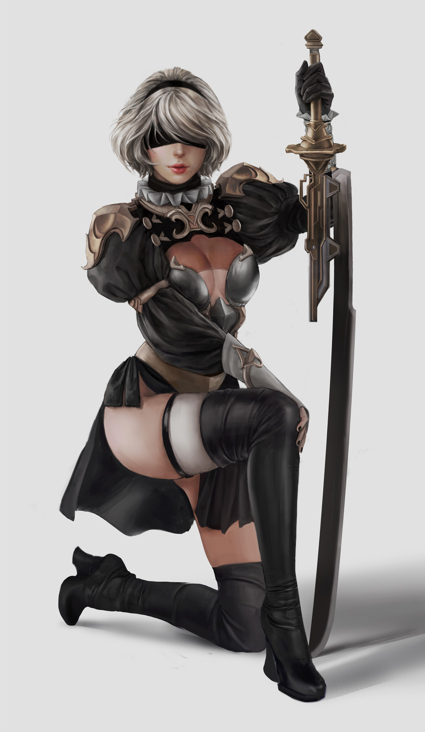 2b (nier and 1 more) drawn by noon_nune