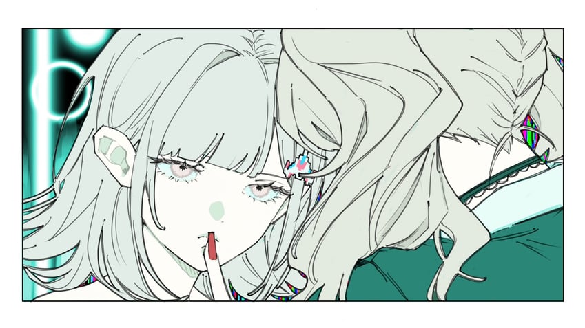 nanami chiaki and enoshima junko (danganronpa and 3 more) drawn by seailand