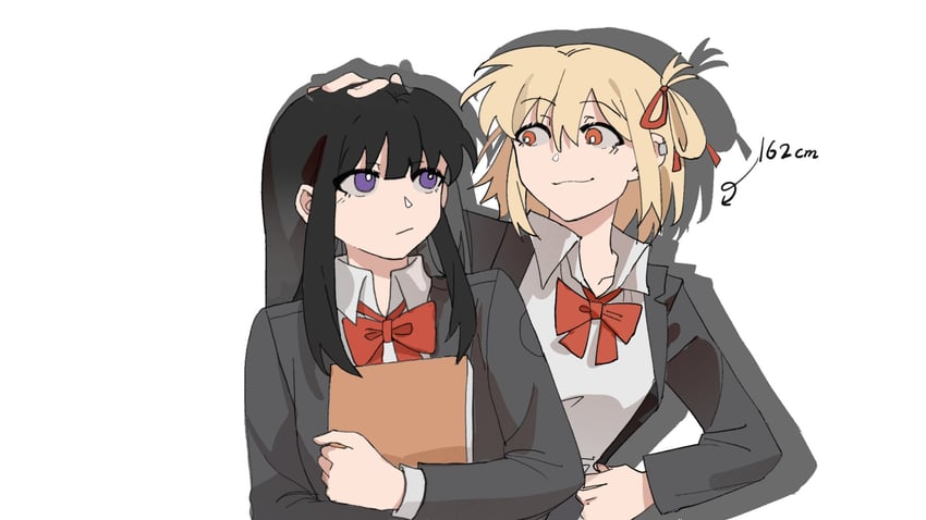 nishikigi chisato and inoue takina (lycoris recoil) drawn by yanlingjinshilihuahua