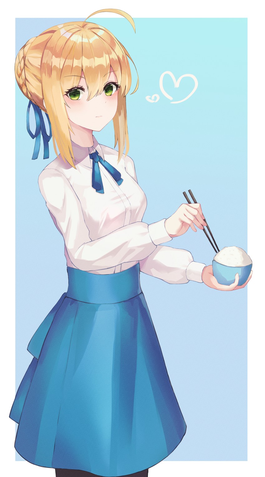 artoria pendragon and saber (fate and 1 more) drawn by tio_(005)