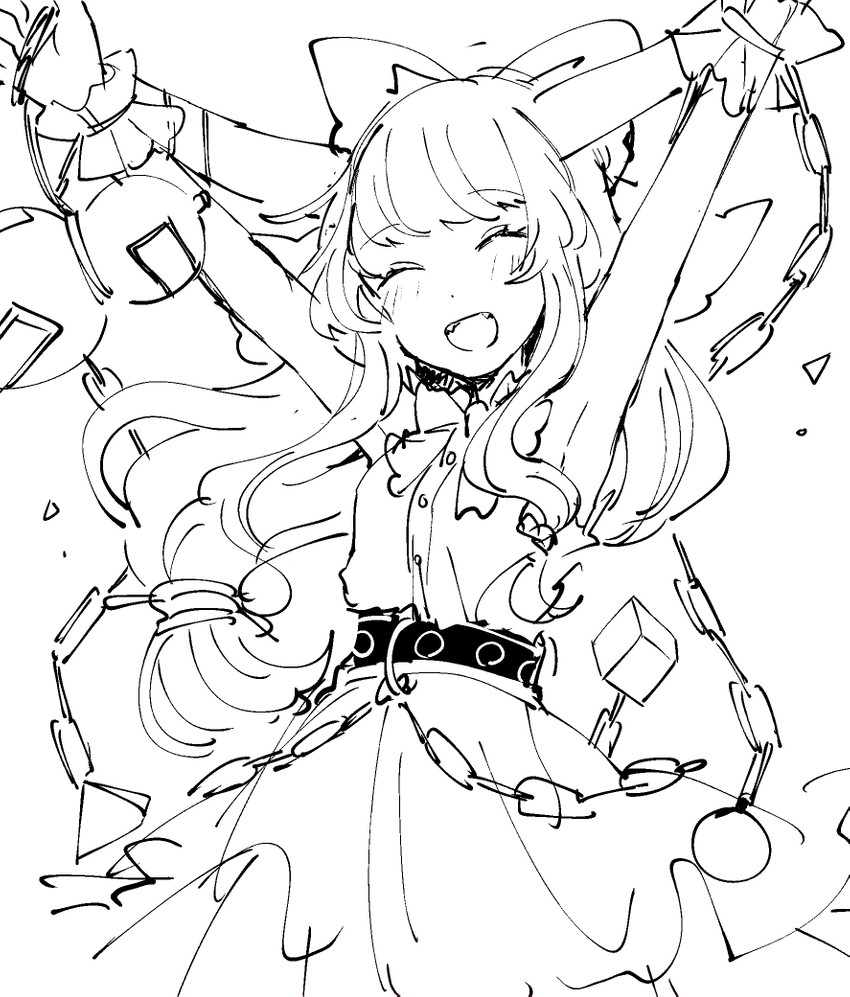 ibuki suika (touhou) drawn by mozukuzu_(manukedori)