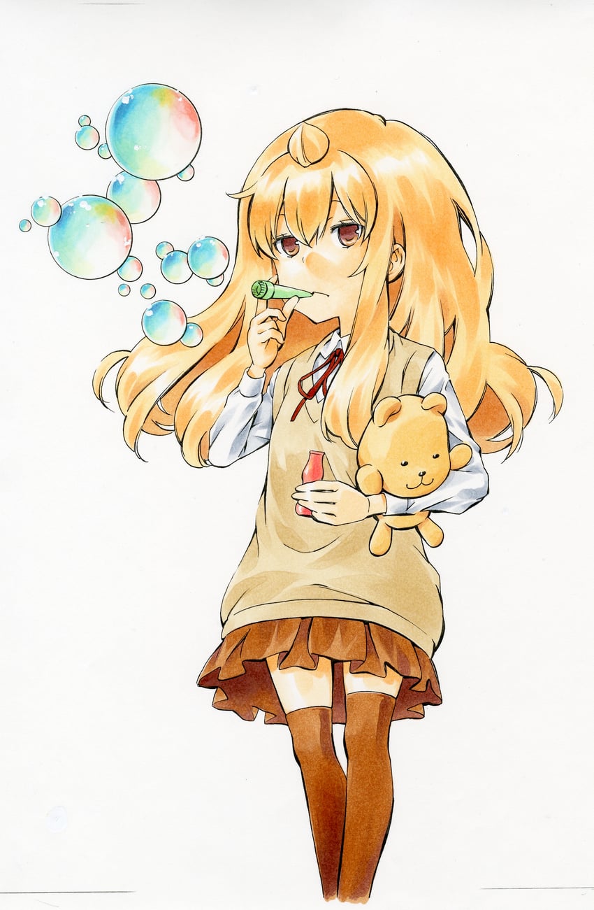 minami chiaki and fujioka-kuma (minami-ke) drawn by sakuraba_koharu