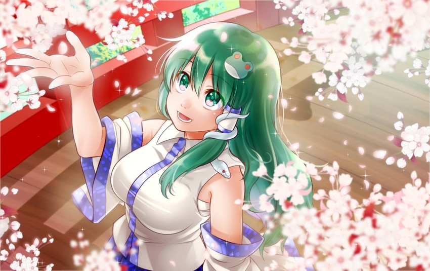kochiya sanae (touhou) drawn by nora_wanko