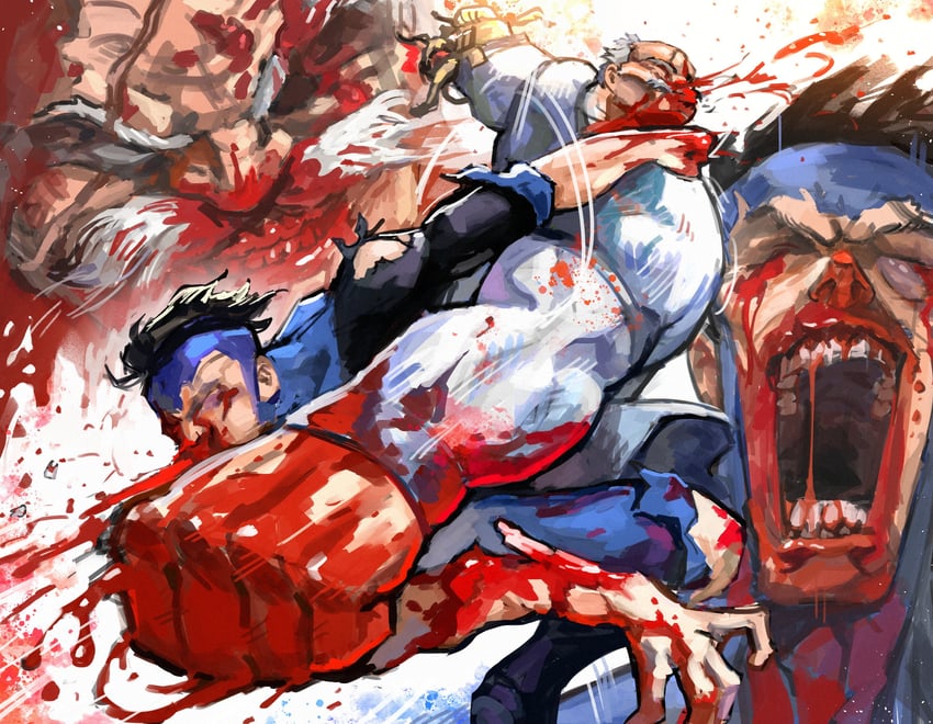 mark grayson, invincible, and conquest (invincible) drawn by chloraide