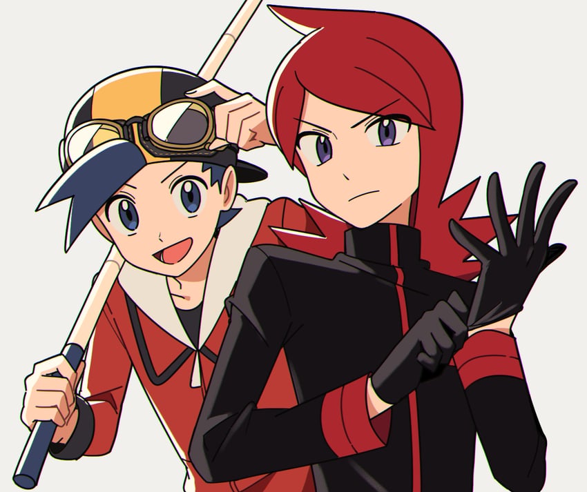 ethan and silver (pokemon and 2 more) drawn by chueog