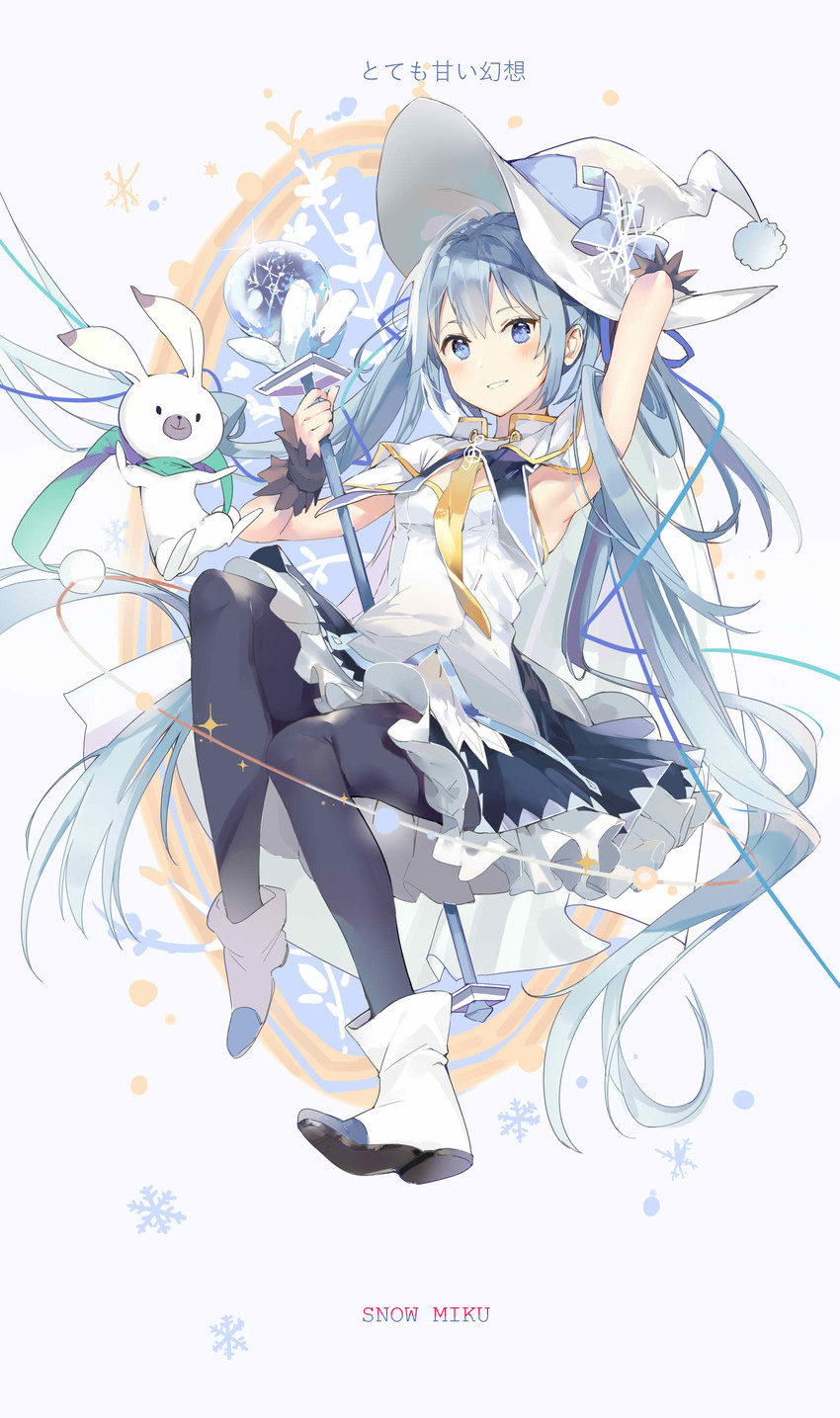 hatsune miku, yuki miku, and rabbit yukine (vocaloid and 1 more) drawn by shingetsu_mk
