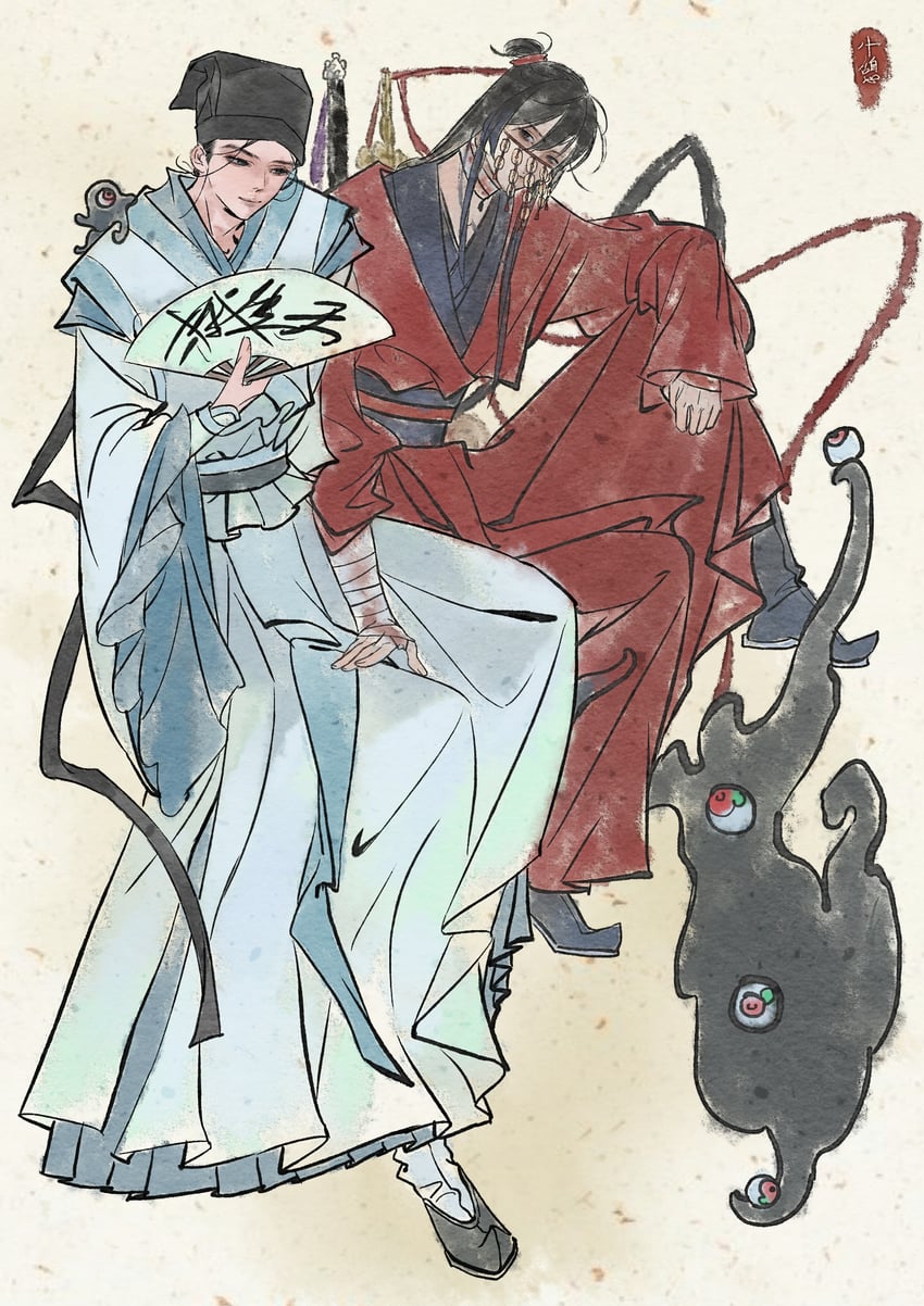 li huowang, zhuge yuan, and li sui (dao gui yi xian) drawn by chumo-qulingxiao