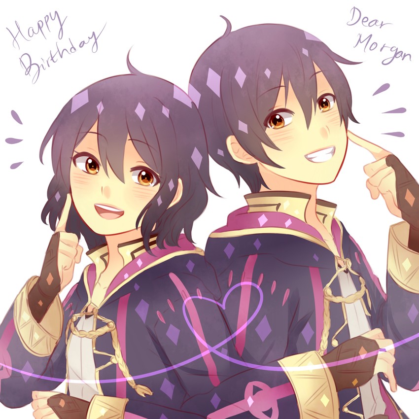 female morgan and male morgan (fire emblem and 1 more) drawn by katarina_neko