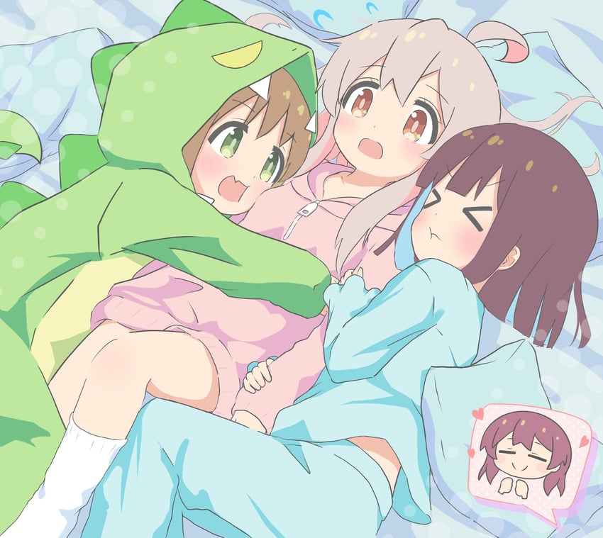 oyama mahiro, hozuki momiji, oka asahi, and murosaki miyo (onii-chan wa oshimai!) drawn by cafe_(owleelcafe)