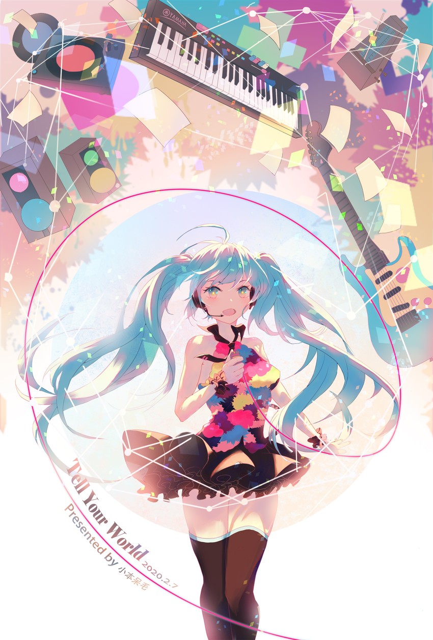 hatsune miku (vocaloid and 1 more) drawn by xiaoben_daimao