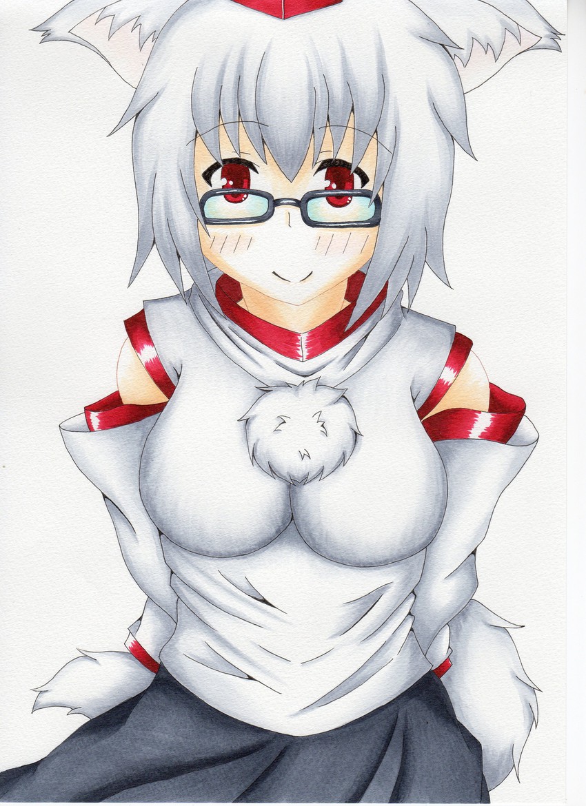 inubashiri momiji (touhou) drawn by rei_(neko_punch)