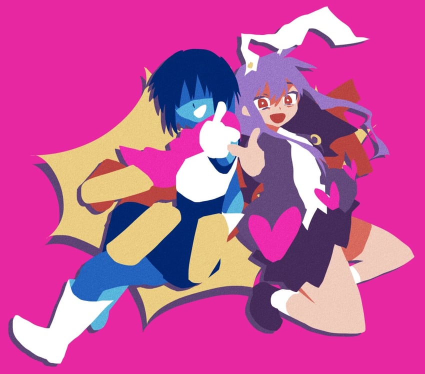 reisen udongein inaba and kris (touhou and 1 more) drawn by kaiten_gunshuu_no_kage