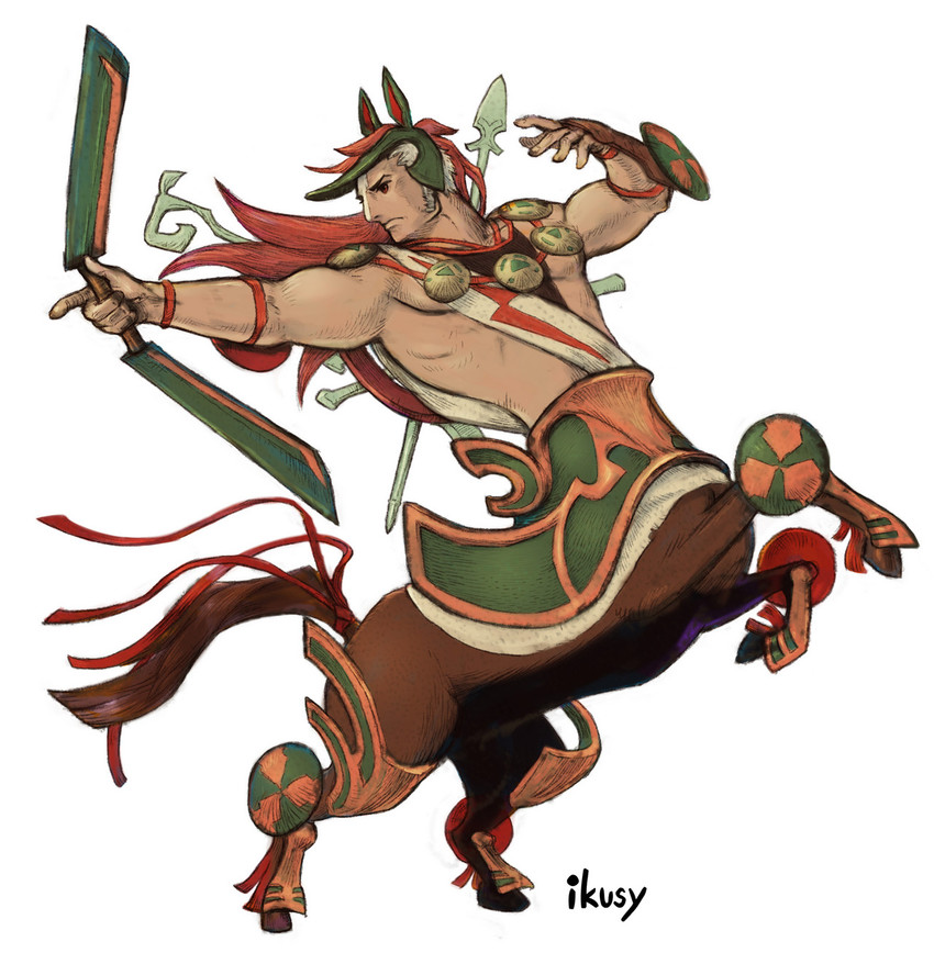 cu chulainn (bravely default and 1 more) drawn by ikusy