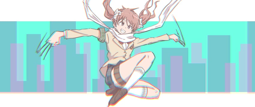 shirai kuroko (toaru majutsu no index and 3 more) drawn by yuvalainen