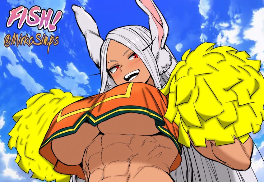 mirko (boku no hero academia) drawn by mirkosimps and parallaxfused