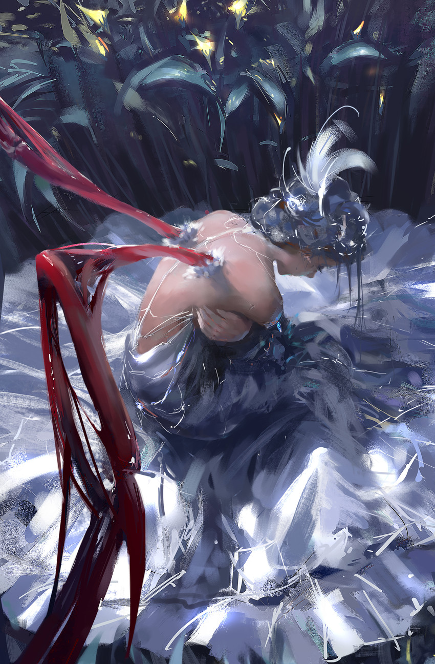 ghostblade drawn by wlop