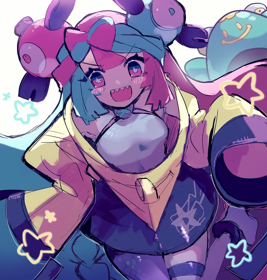 iono and bellibolt (pokemon and 1 more) drawn by fuji_den_fujiko