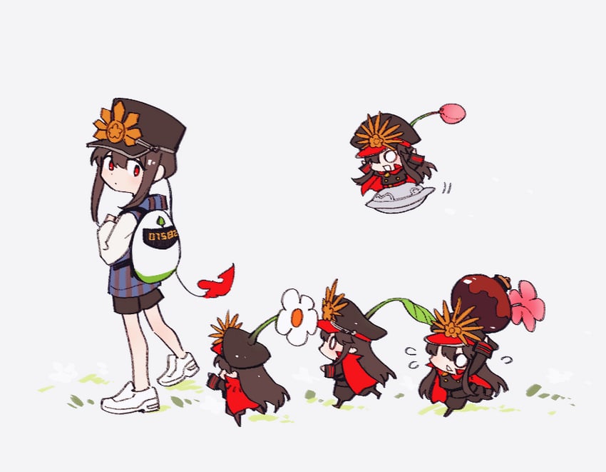 oda nobunaga, oda nobukatsu, and mini nobu (fate and 3 more) drawn by sempon_(doppio_note)