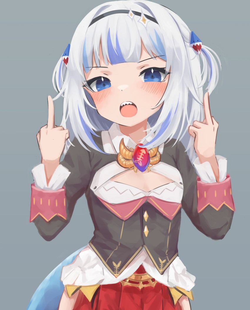 gawr gura and kiryu coco (hololive and 1 more) drawn by klaius