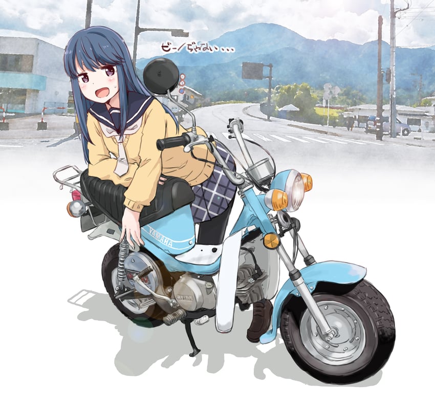 shima rin (yurucamp and 1 more) drawn by maruyo