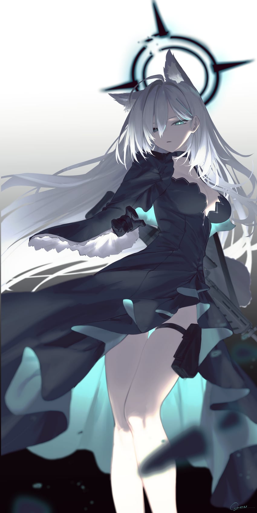 shiroko and shiroko terror (blue archive) drawn by ozeu0916
