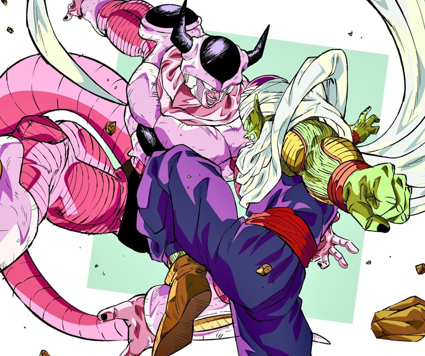 piccolo, frieza, and 2nd form frieza (dragon ball and 1 more) drawn by oharu2000