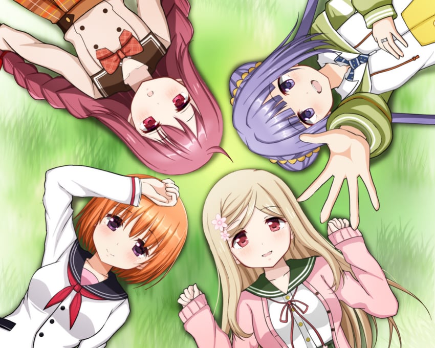 miura asahi, himuro lavi, kurusu alexandra, and yume urara (mahou shoujo madoka magica and 1 more) drawn by kokubo