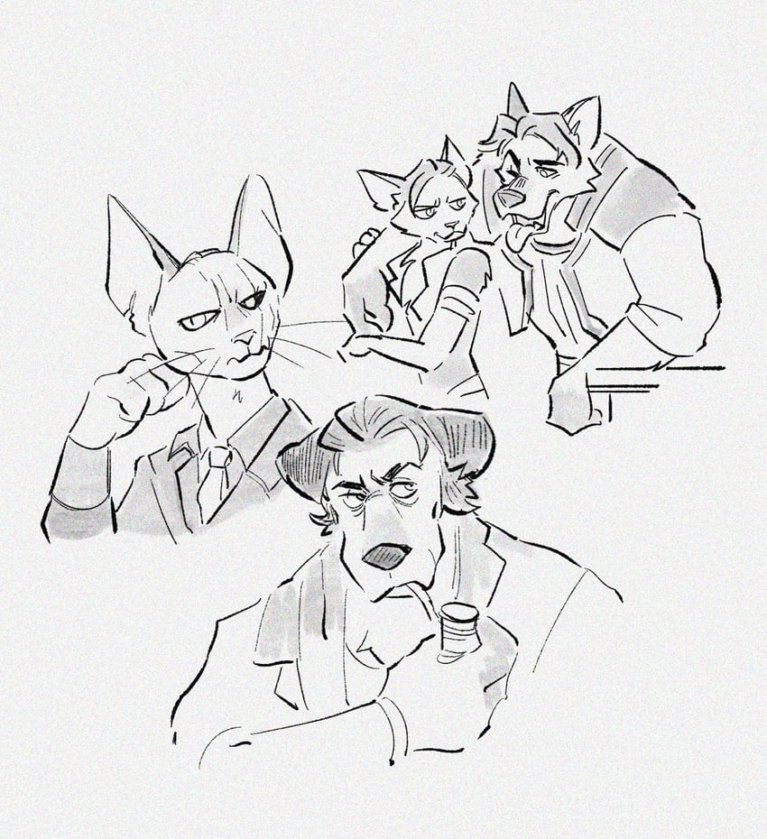 silco and vander (league of legends and 1 more) drawn by seadeepspace