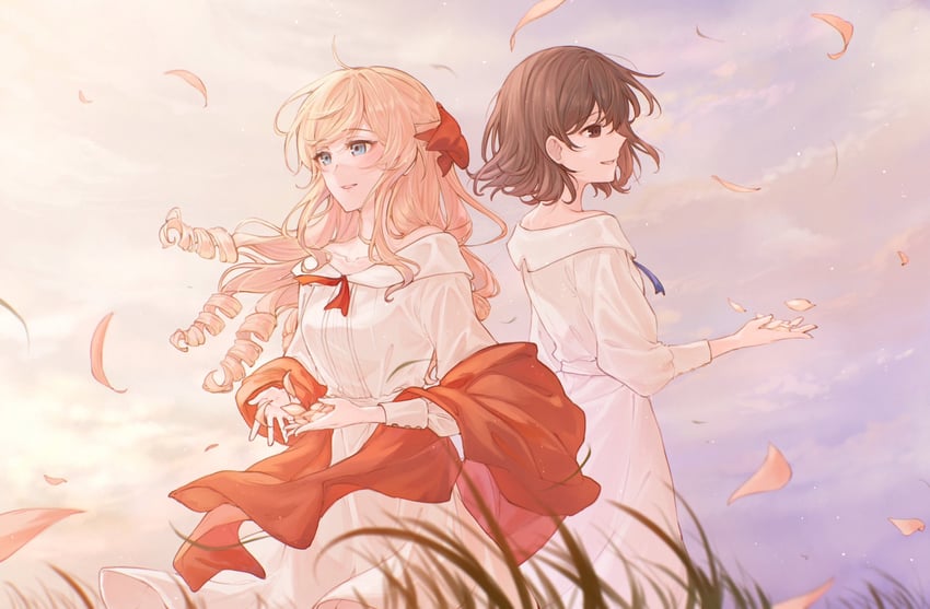 claire francois and rae taylor (watashi no oshi wa akuyaku reijou) drawn by xufi2468