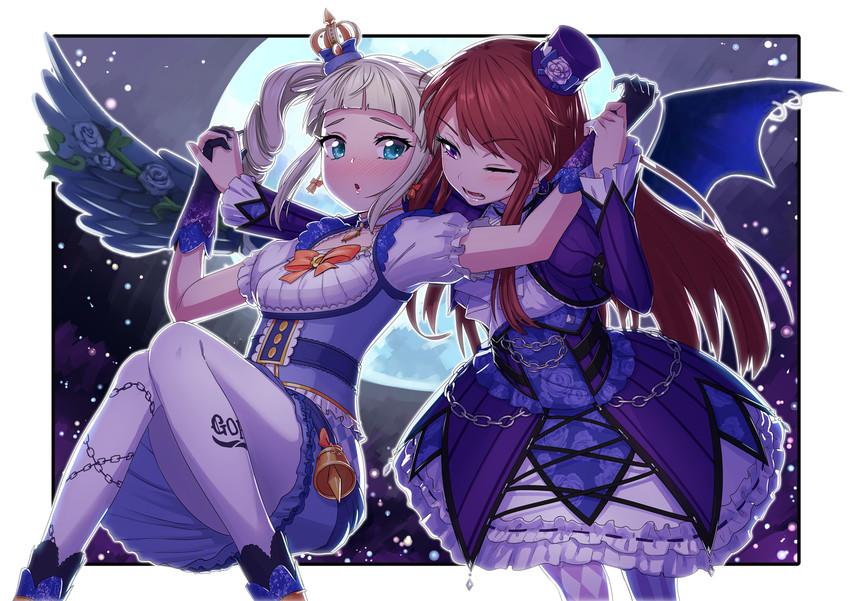 todo yurika and shibuki ran (aikatsu!) drawn by omaru_gyuunyuu