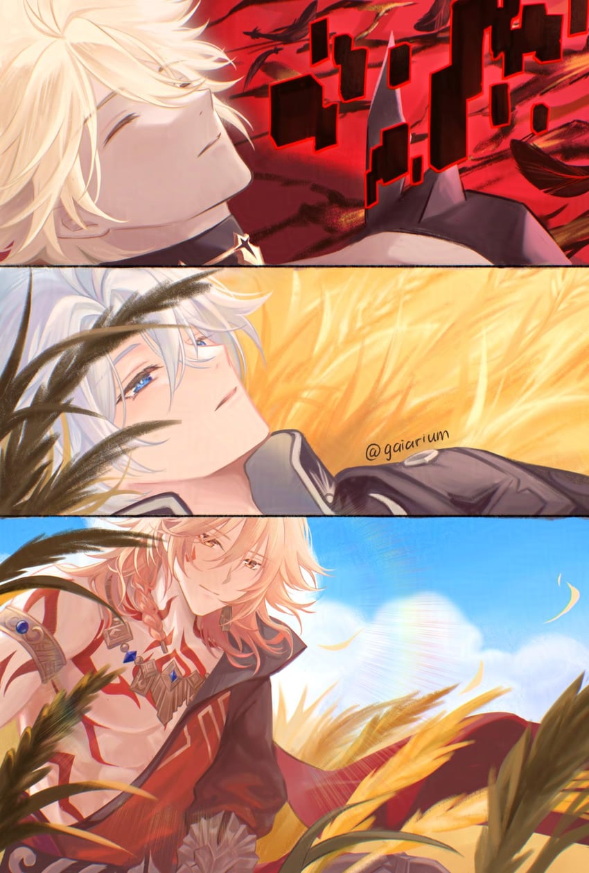 phainon and mydei (honkai and 1 more) drawn by gaiarium