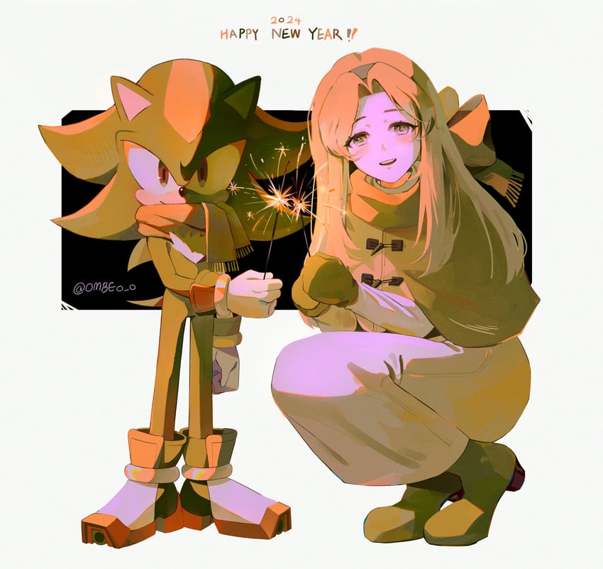 shadow the hedgehog and maria robotnik (sonic) drawn by ombeo_o