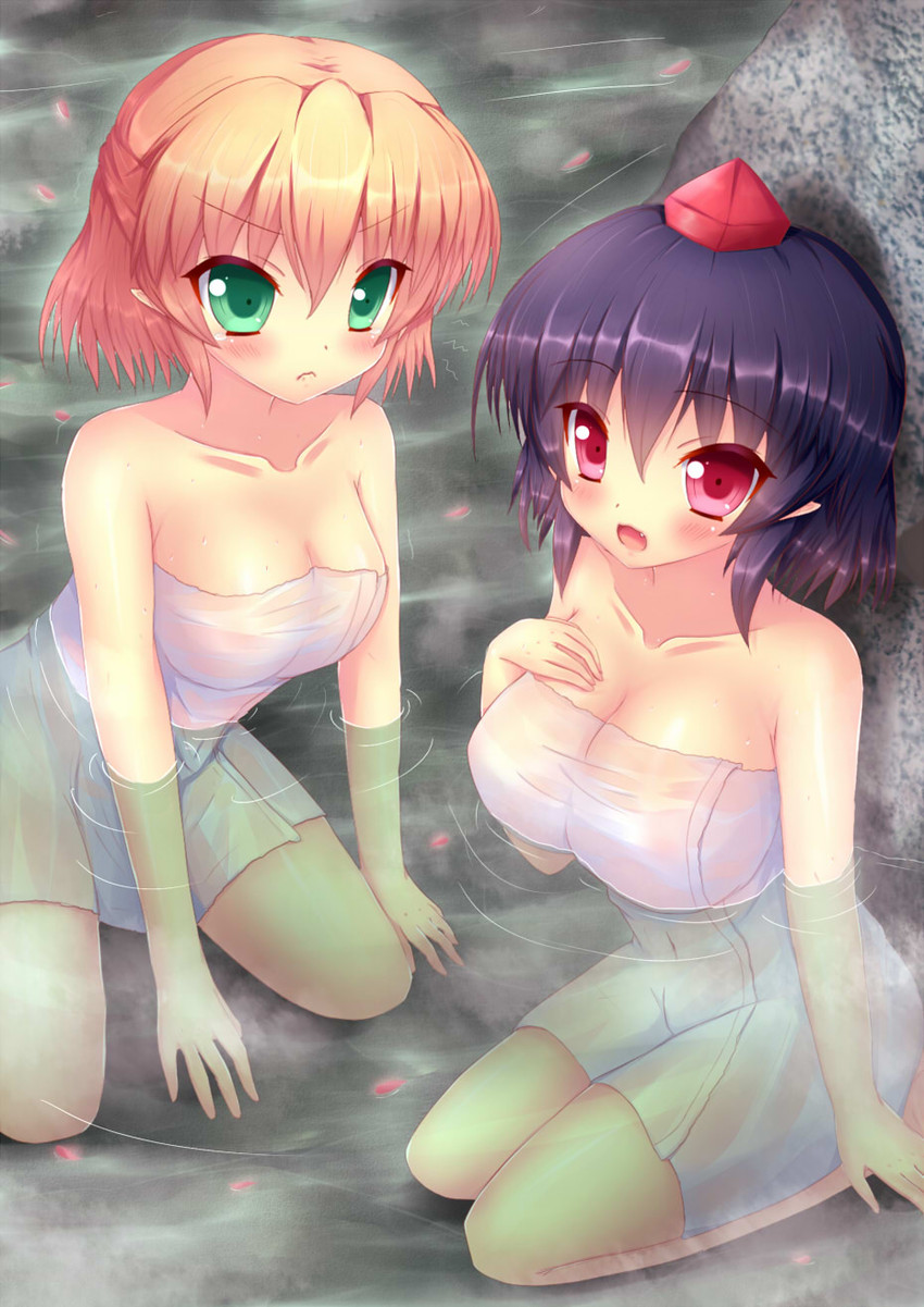 shameimaru aya and mizuhashi parsee (touhou) drawn by kane-neko