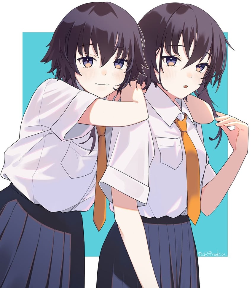 i-13 and i-14 (kantai collection) drawn by ichiroku_(sakumogu-029)