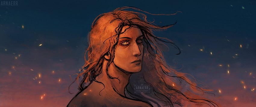 messmer the impaler (elden ring and 1 more) drawn by arnaerr