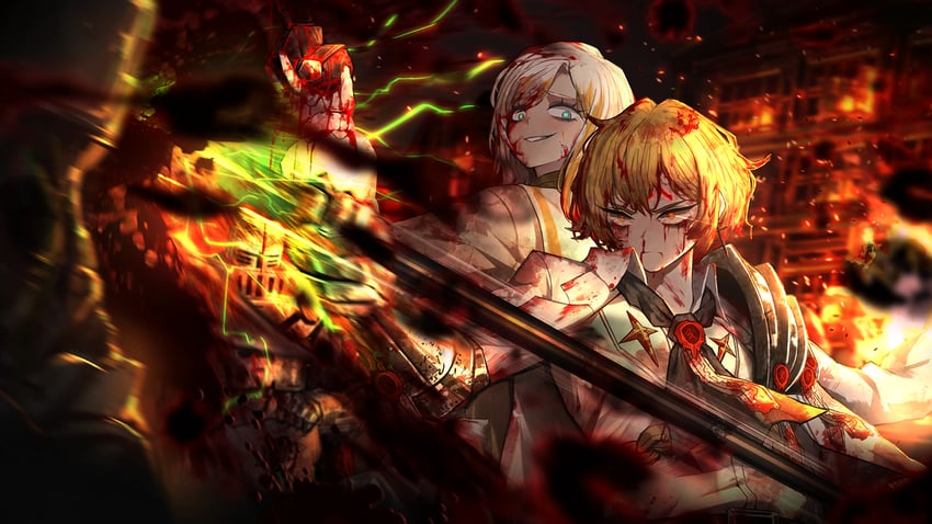 faust and sinclair (project moon and 1 more) drawn by nai_ga