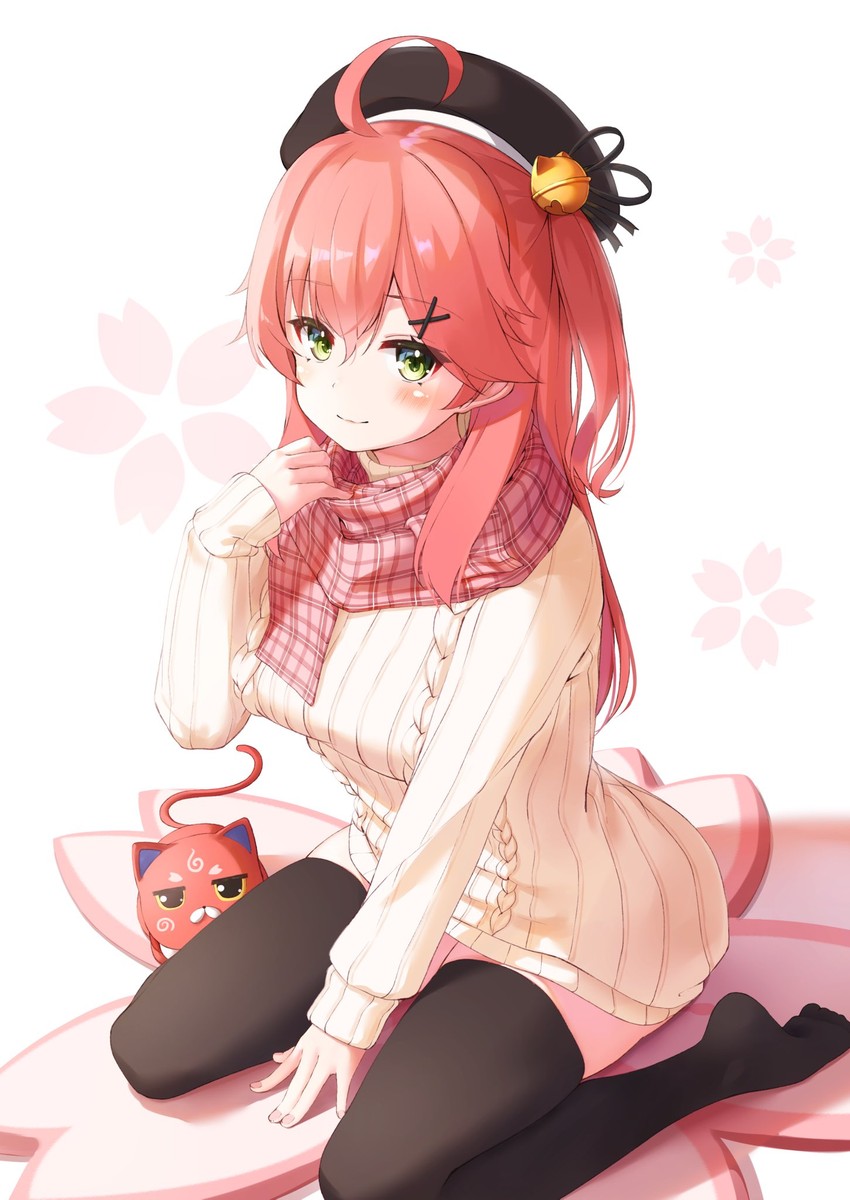 sakura miko and kintoki (hololive) drawn by nyan_(reinyan_007)