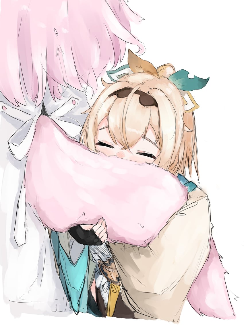 hakui koyori and kazama iroha (hololive) drawn by suzu_coconatu