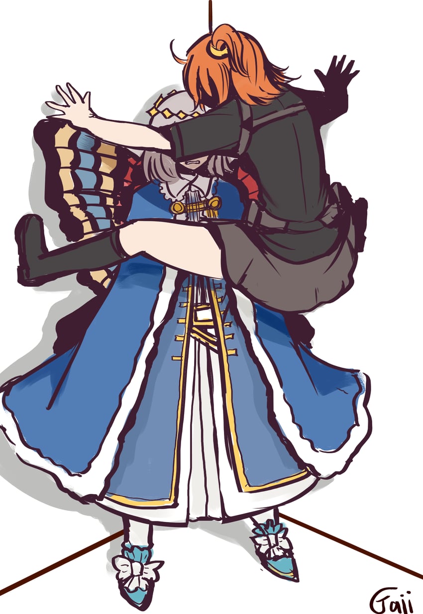 fujimaru ritsuka and oberon (fate and 1 more) drawn by gayi_j