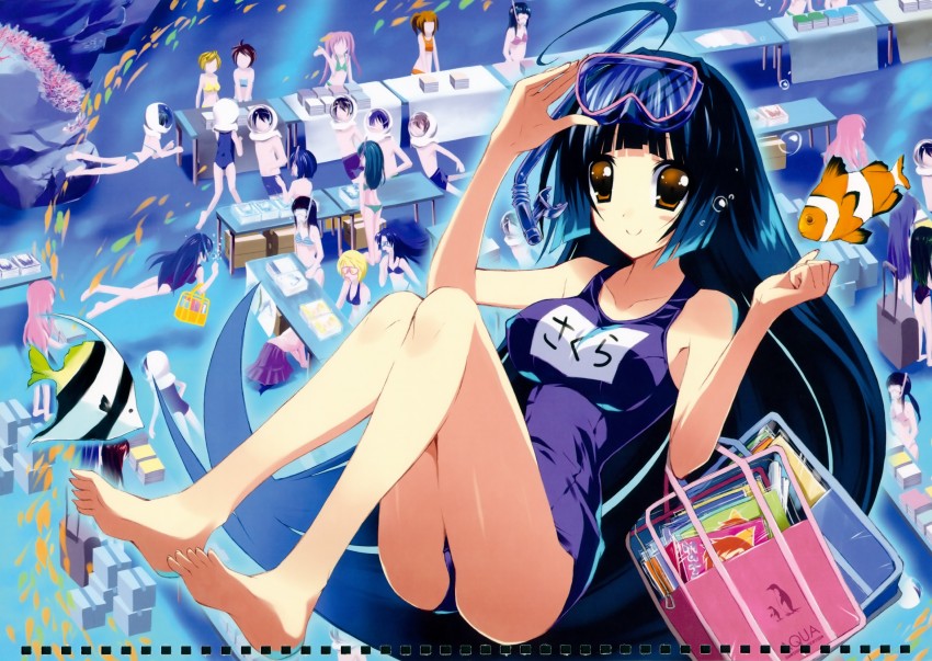 nankyoku sakura (sunshine creation and 2 more) drawn by takahashi_tetsuya