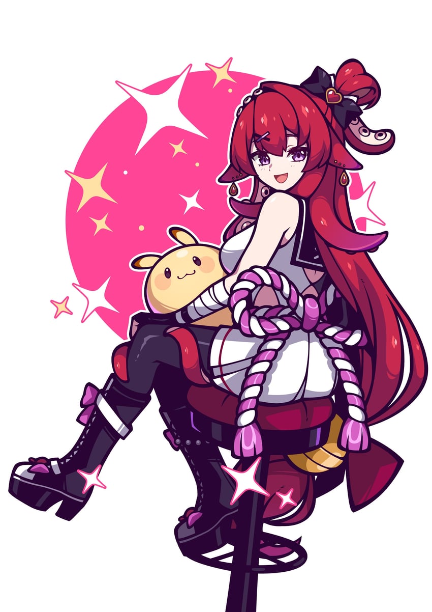 purins and berrycrepe (indie virtual youtuber) drawn by bacon_strips