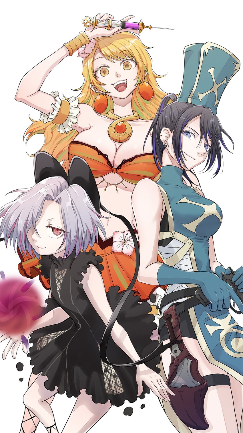 goa, ciel, and anemone (kizetsu yuusha to ansatsu hime) drawn by k_setsuda