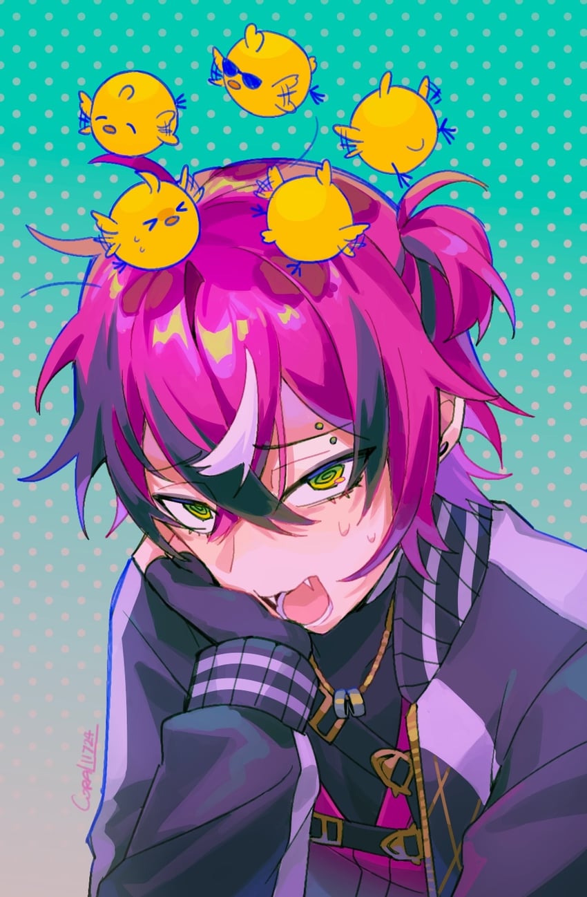 doppio dropscythe (nijisanji and 1 more) drawn by coral_(coral_l33)