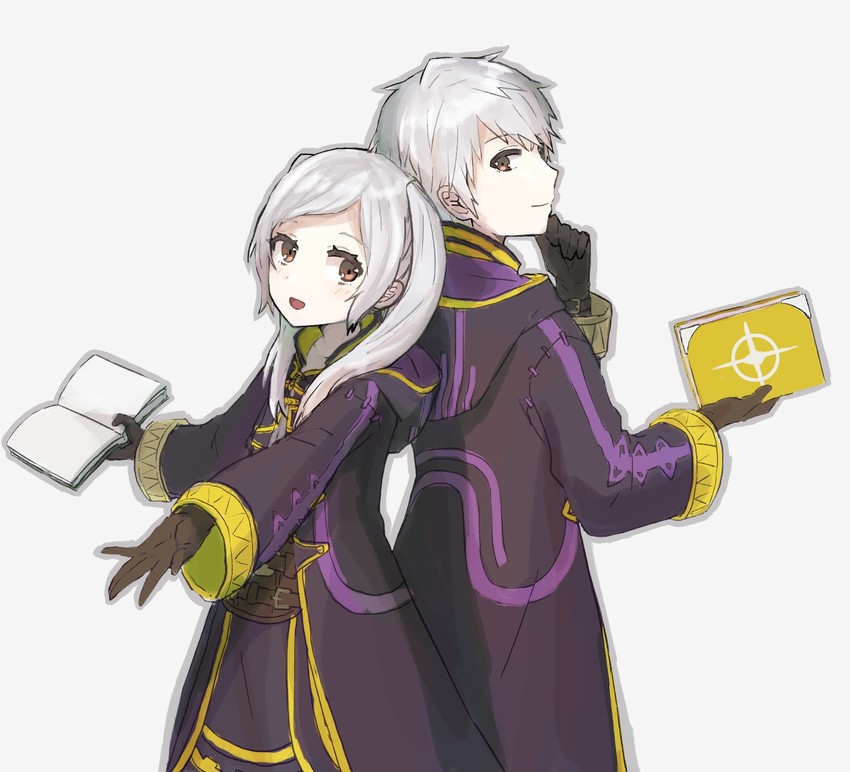 female robin and male robin (fire emblem and 1 more) drawn by peppedayo_ne